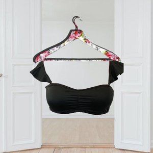 Adore Me Ruffle Sleeve Tube Bandeau Style Bra Top Women's Large